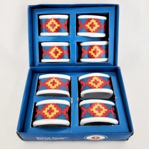 Porcelain Napkin Rings Cordon Bleu 2 Sets Open Box